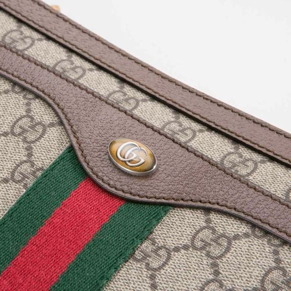 Gucci GG Supreme Shoulder Bag OPHIDIA Beige - Picture 4 of 5